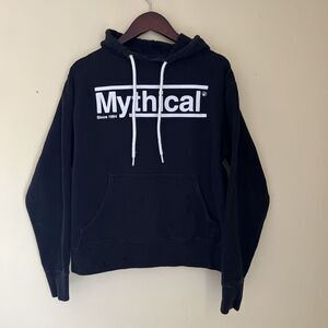 MYTHICAL The Minimalist Hoodie GMM Good Morning, Black/White- Size XS